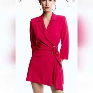 Zara buckled wrap jumpsuit